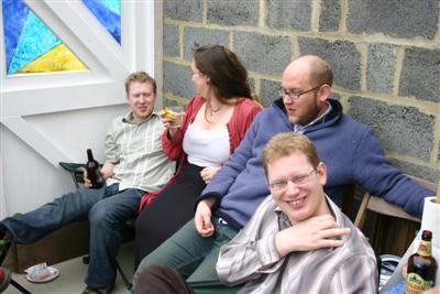 In the drinking den
