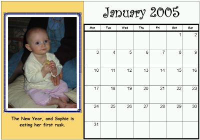2005 Sophie Calendar